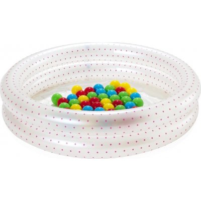 Bestway Bazén s míčky 50 ks průměr 91 cm růžová, modrá – Zboží Dáma