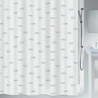 Spirella KOS rybičky šedý 180 x 200 cm – Zboží Dáma