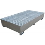 Záchytná kovová pozinkovaná jímka pod 2 IBC kontejnery | Zboží Auto