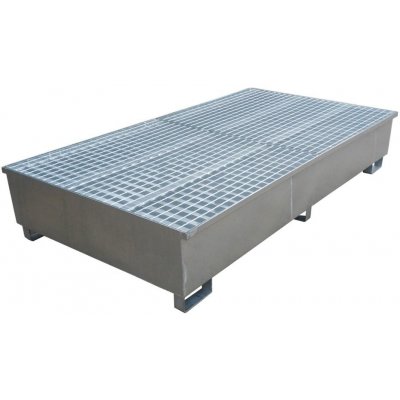 Záchytná kovová pozinkovaná jímka pod 2 IBC kontejnery | Zboží Auto