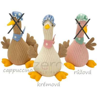 Kačenka pletená stojicí 28 cm - krémová – Hledejceny.cz