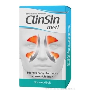 CLIN SIN med pro výplach nosu 30 sáčků – Sleviste.cz