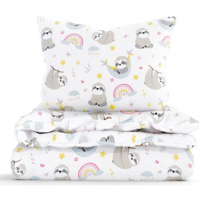 MKLuzkoviny.cz bavlna povlečení Renforcé Lenochod 140x200 70x90 – Sleviste.cz