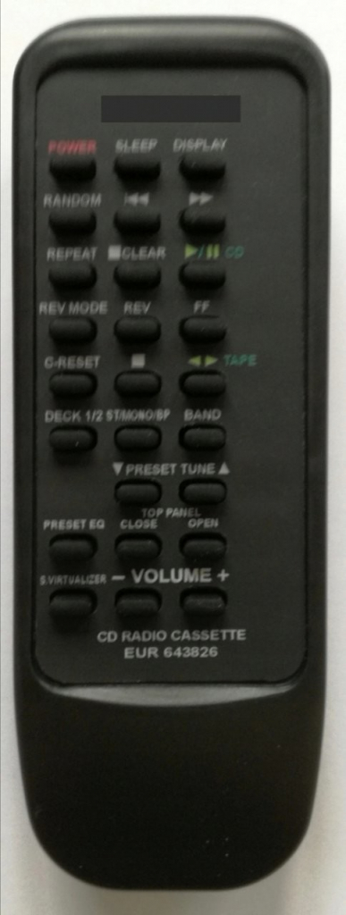 Dálkový ovladač Emerx Panasonic RX-ED77