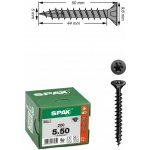 SPAX Černé vruty do dřeva 5 x 50 TX 200 ks – Hledejceny.cz
