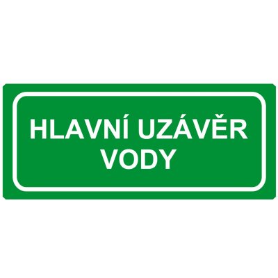 Hlavní uzávěr vody plast 0,5mm 210 x 90 mm – HobbyKompas.cz