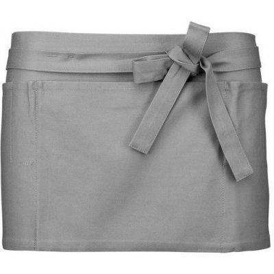 Kariban Zástěra Barman Bistro Style K886 1TE-K886-Light Grey-uni Světle šedá – Hledejceny.cz