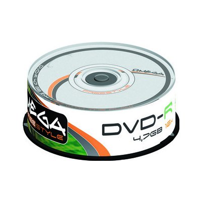 Omega DVD-R 4,7GB 16x, cakebox, 25ks (OMDF1625) – Zboží Živě