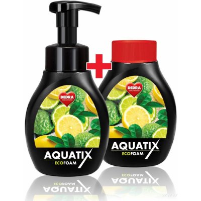 Dedra Aquatix EcoFoam SADA 1+1 Aktivní EKO pěna na ruční mytí nádobí bergamot & lemon, 300 + 300 ml – Zboží Dáma