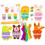 Tooky Toy arkádová hra Zvířátka na šněrování 5v1 – Zboží Dáma