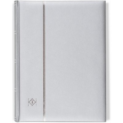LEUCHTTURM Album na známky COMFORT METALLIC, A4, 64 černých stran Barva: Stříbrná – Sleviste.cz