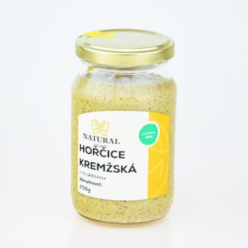 Natural Jihlava Hořčice krémžská s fruktozou 250g