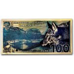 UNITED STATES MINT Zlatý slítek Gold Aurum Note Vlk (2023 Gray Wolf, 24K) 100 mg – Zboží Mobilmania