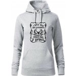 Blbý den na posedu mikina dámská Cape s kapucí Světlešedý Melír – Hledejceny.cz