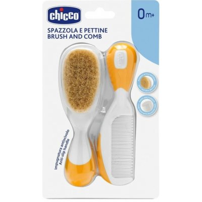 Chicco Baby Moments hřeben na vlasy pro miminka + kartáč na vlasy pro miminka – Hledejceny.cz