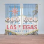 Záclony Welcome to Las Vegas: 2 ks - 150x250 cm - Sablio – Hledejceny.cz
