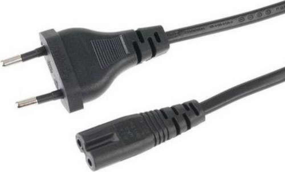 ANPIX GEMBIRD FLEXO Eurokabel napájecí síťový dvoužilový 230V s vidlicí  (Schuko CEE7/16) 1.8m na IEC C7 (2-pin, tzv. osmička, Typ C) Euro kabel  černý AG-PC-184/2/1 | Srovnanicen.cz