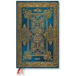 Blue Luxe Maxi Horizontal Hardcover 12 Month Weekly Planner, 160pg, 100gsm by Paperblanks Luxe Design 2027 – Zboží Mobilmania