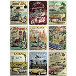 AG Design F-1065 Samolepka na zeď Auta a Motorky, rozměry 65 x 85 cm – Hledejceny.cz