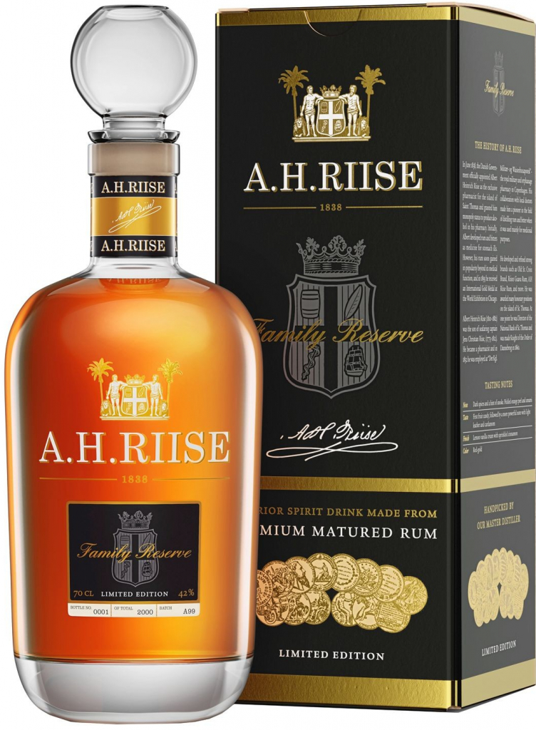 A.H. Riise Family Reserve Solera 1838 Limited Edition 50 % 0,7 l (holá láhev)