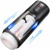 SuperLove Sci-Fi Rubbing & Heating & Vibrating Masturbator Black