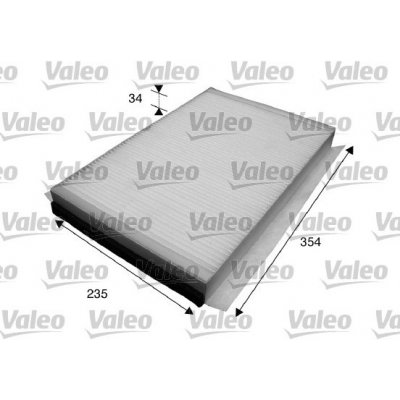 Filtr, vzduch v interiéru VALEO 715601 VA 715601 – Zboží Mobilmania