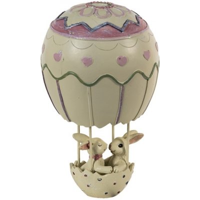 Dekorace zamilovaných králíčků v balónu 11*11*19 cm – Hledejceny.cz