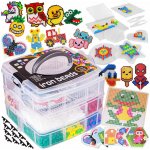 MalPlay Zažehlovací korálky sada 6000 ks + šablony – Zboží Dáma