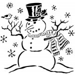 Šablona TCW 12"x12" (30,5x30,5 cm) - Mr. Snowman – Zbozi.Blesk.cz