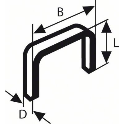 Sponky do sponkovačky typ 53, Bosch 11,4 x 8mm, bal.1000ks