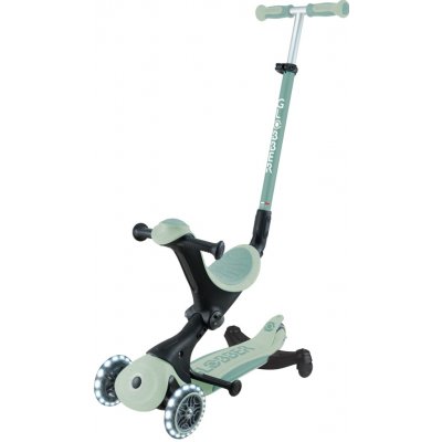 Globber Go Up deluxe lights ecologic 360 ° pistachio – Zboží Mobilmania