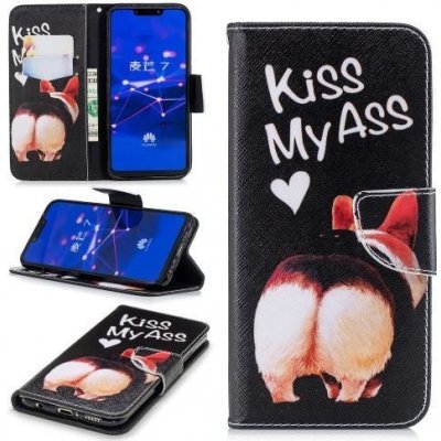 Pouzdro Patty PU kožené flipové se stojánkem Huawei Mate 20 Lite - prasátko – Zboží Živě