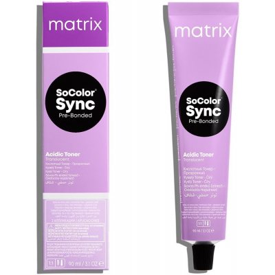 Matrix SoColor Sync Acidic Sheer Kyselá Přírodní Nude 8AG 90 ml