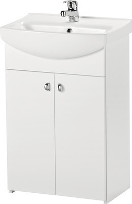 Koupelnová skříňka s umyvadlem Cersanit Bianco Cersania New 60 S509-041-DSM