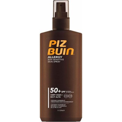 Piz Buin Allergy Sun Sensitive Skin Spray opalovací spray pro citlivou pokožku SPF50 200 ml