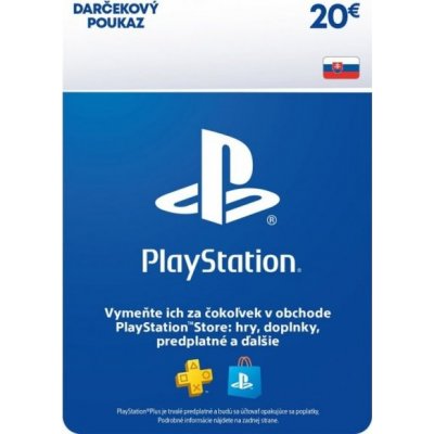 PlayStation Live Cards 20 EUR Hang pro SK PS Store SONY PLAYSTATION – Zboží Dáma