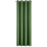 Mybesthome EASY TOP dekorační závěs s kroužky 140 × 250 cm, tmavě zelený, 1 ks – Hledejceny.cz