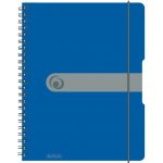 Herlitz Spirálový blok A4 čtvereček modrý 80 listů – Zboží Dáma