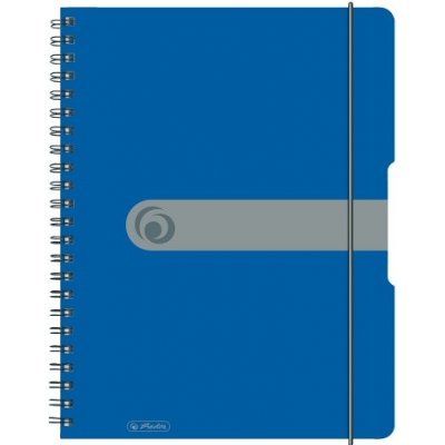 Herlitz Spirálový blok A4 čtvereček modrý 80 listů – Zboží Dáma