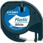 DYMO páska plastová LetraTAG (12mm x 4m) černá na bílé S0721660 - 91221 – Zboží Živě