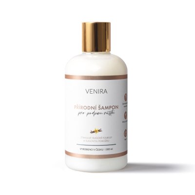 Venira přírodní šampon pro podporu růstu vlasů vanilka 300 ml – Zboží Mobilmania
