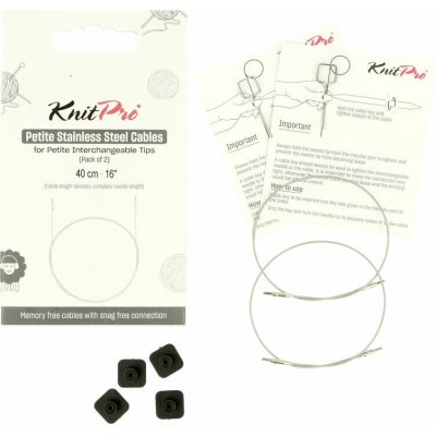 KnitPro lanko Petite Transparent SS Fixed 40cm – Sleviste.cz