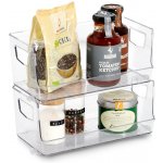 Zeller Present Stohovatelné úložné boxy s otevřenou přední hranou 2 ks 26 x 13 x 20 – Zboží Dáma