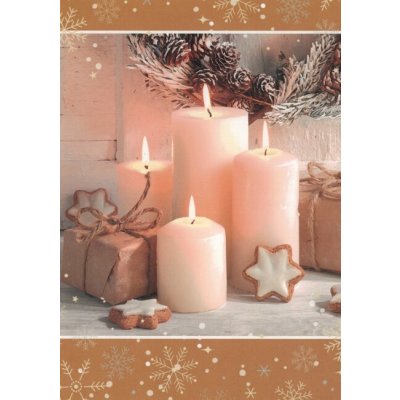 Pohlednice Vánoční svíčky – Zboží Mobilmania
