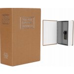 SEJF KNIHA KASIČKA NA PENÍZE BANKOVKY KOVOVÁ SCHRÁNKA ÚLOŽNÝ PROSTOR NA KÓD 2 – Hledejceny.cz