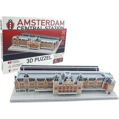 TIGER 3D puzzle Hlavní nádraží v Amsterdamu 81 ks – Zboží Dáma