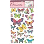 Anděl 10141 samolepící dekorace barevní motýli 53x29cm – Sleviste.cz