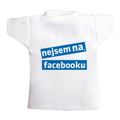 Tričko na láhev Nejsem na facebooku – Hledejceny.cz