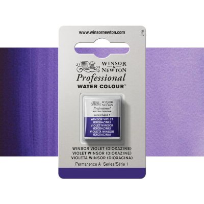Winsor & Newton Professional Akvarelová barva půlpánvička Winsor Violet Dioxazine – Hledejceny.cz