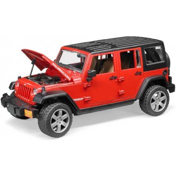 Bruder Auto model Jeep Wrangler plast 2525 červená 1:16